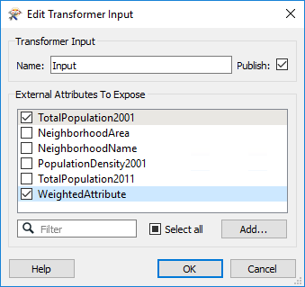 Exposing WeightedAttribute